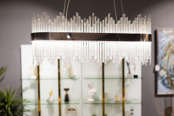 Люстра стеклянная хром 62GDW-901-800CH