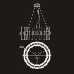 Люстра Delight Collection P68073-14 gold