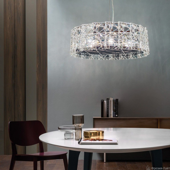 1047 хром люстра подвесная