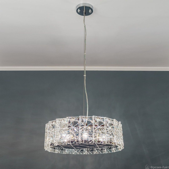 1047 хром люстра подвесная