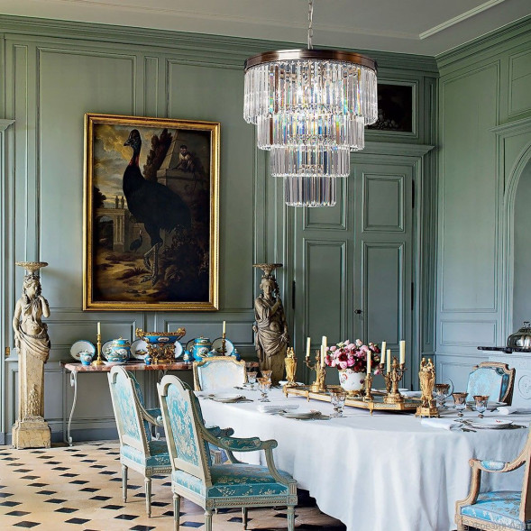 1004 satin nickel люстра подвесная