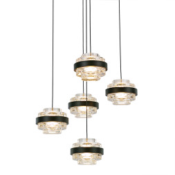 Подвесной светильник Delight Collection MD22030002-5A black/clear