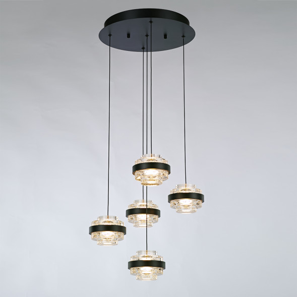 Подвесной светильник Delight Collection MD22030002-5A black/clear