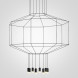 Vibia Wireflow 0299 Octagonal Square Pendan Light