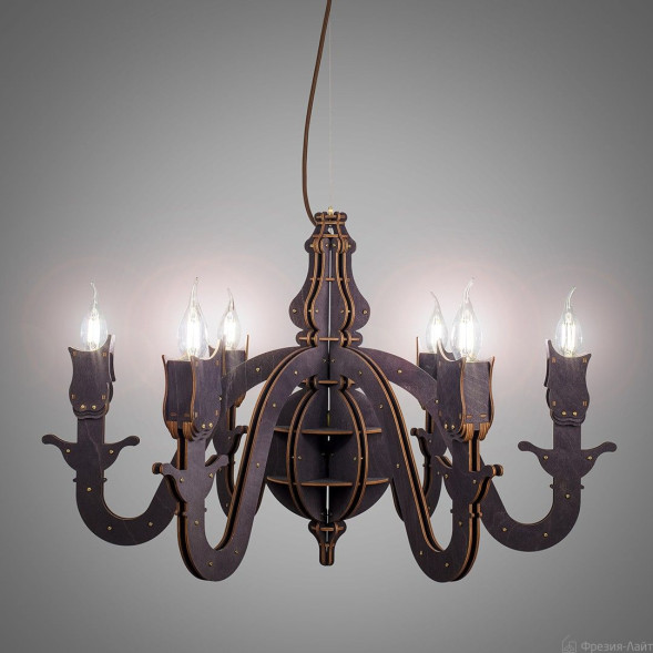 1057 Эклектика 6B береза люстра подвесная