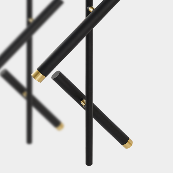 Светильник С Двумя Цилиндрическими Плафонами На Потолочной Стойке Look