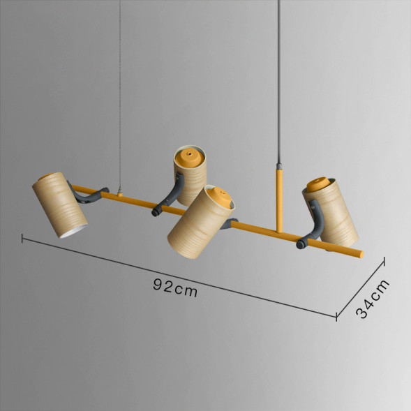 Реечный Светильник В Скандинавском Стиле На Струнном Подвесе. Barrel