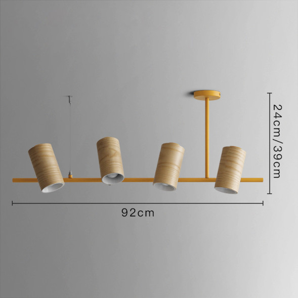 Реечный Светильник В Скандинавском Стиле На Струнном Подвесе. Barrel