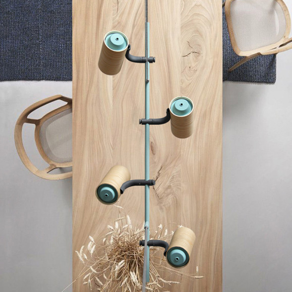 Реечный Светильник В Скандинавском Стиле На Струнном Подвесе. Barrel