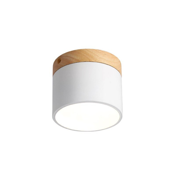 Точечный Светильник С Матовым Светофильтром, Разноцветным Корпусом И Основанием С Окраской Под Дерево Fog