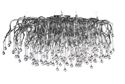 Люстра подвесная &quot;Капли&quot; круглая (хром) 86-8015/1200RS