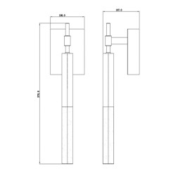 Настенный светильник Delight Collection Vita 1A br.brass