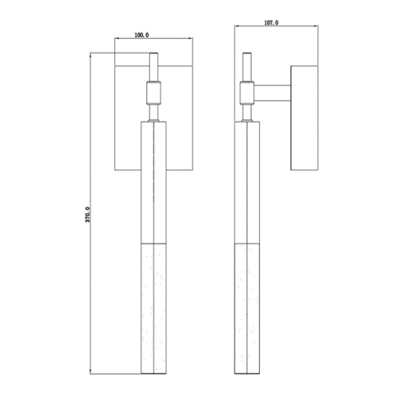 Настенный светильник Delight Collection Vita 1A br.brass