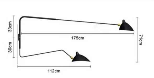 Бра Serge Mouille Double