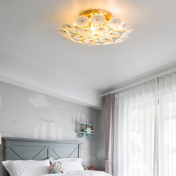 Потолочная Люстра Со Стеклянным Декором В Виде Цветов Malva C