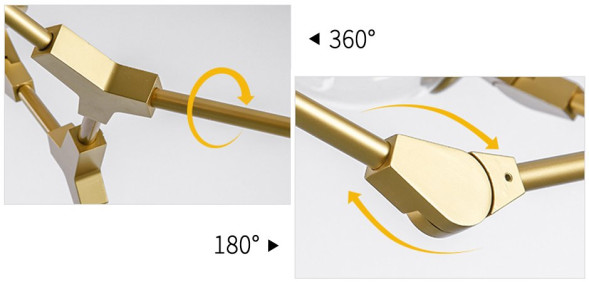 Люстра Адель Branching Bubble Chandelier Прозрачный
