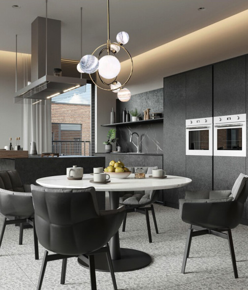 Люстра Delight Collection Planet 7 brass