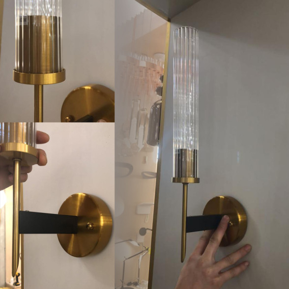 Настенный светильник Delight Collection Alouette 1 brass