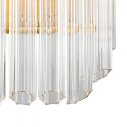 Настенный светильник Delight Collection Vittoria 2C brass/clear