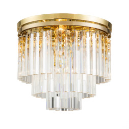 Потолочный светильник Delight Collection Odeon 5 gold/clear
