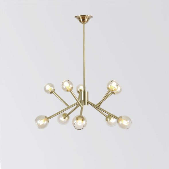 Люстра На Штанге Astra Gold 10 Ламп - Ø 66 См