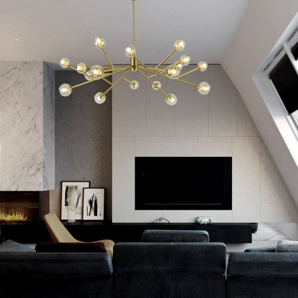 Люстра На Штанге Astra Gold 10 Ламп - Ø 66 См