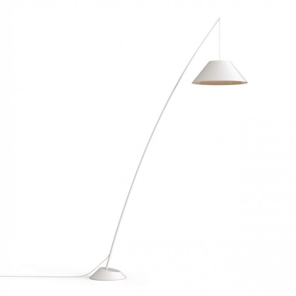 Торшер С Текстильным Абажуром На Телескопическом Штативе С Бетонным Основанием Gird