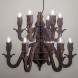 1062 Эклектика 6+6 венге люстра подвесная