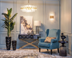 Люстра Serena прозрачное стекло/золото 62GDM-810021-800