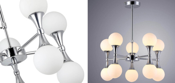 Люстра Ball Valley Chandelier Chromium 10