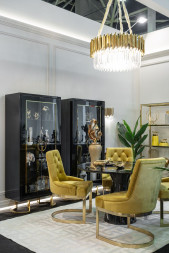 Люстра с кристаллами (золото) 62GDM-81008-800