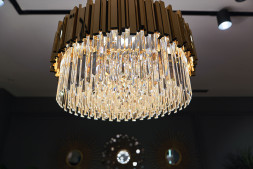 Люстра с кристаллами (золото) 62GDM-81008-800