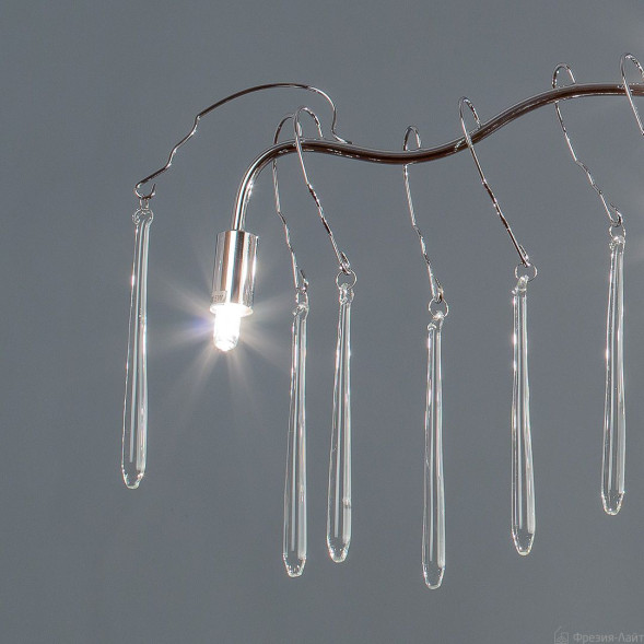 1005/10LC хром овальная люстра подвесная