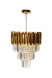 Люстра с кристаллами (золото) 62GDM-81008-540