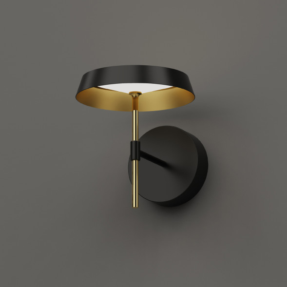 Настенный светильник Delight Collection MB18001061-1A  black/gold