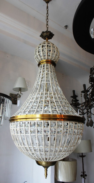 Люстра 19th c. French Empire Crystal D56