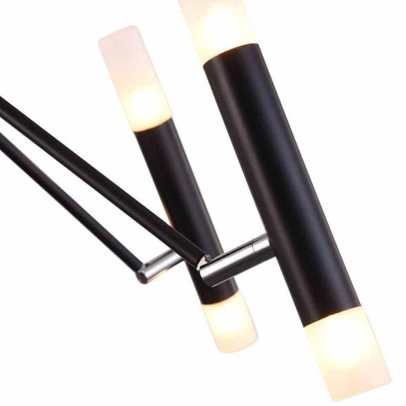 Потолочная Люстра С Двунаправленными Цилиндрическими Плафонами На Тонких Металлических Рожках Torid