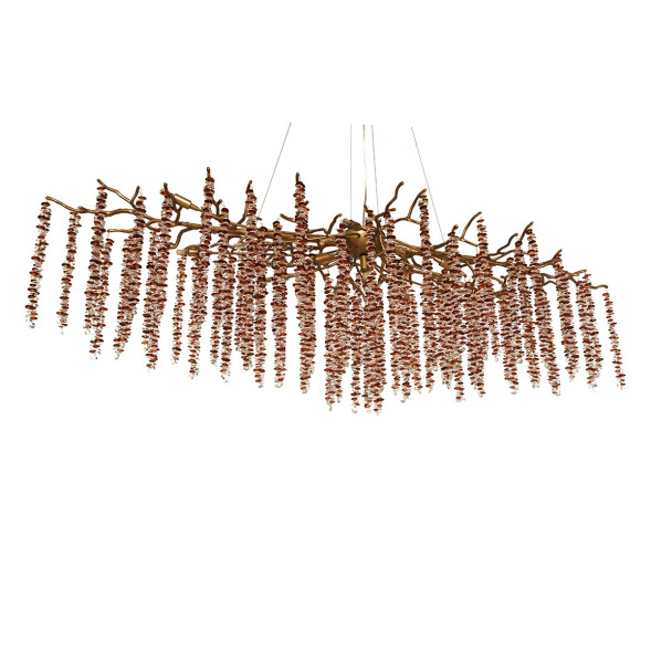 Люстра Coral Crystals Long Copper II Color L160