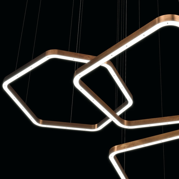 Подвесной Кольцевой Светильник Pentagon D50