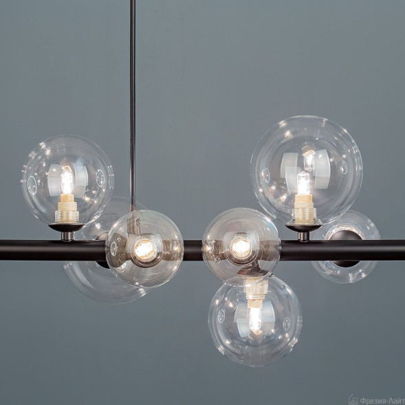 1201 черная люстра подвесная