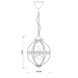 Люстра Delight Collection Residential 3 ant.brass