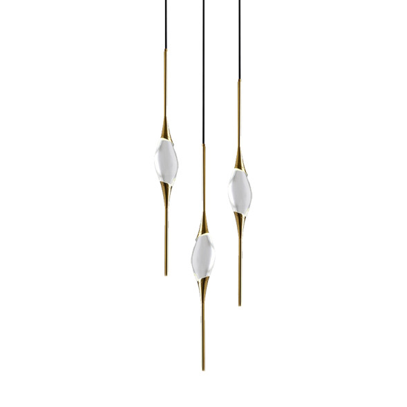Подвесной светильник Delight Collection Pezzo 3 gold