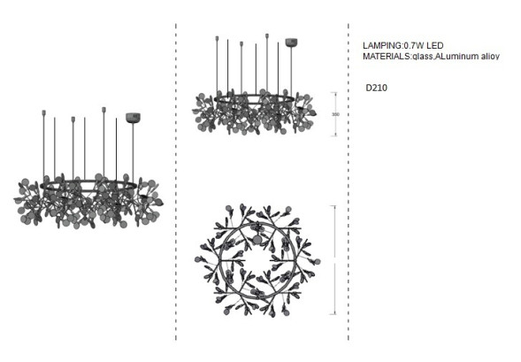 Люстра Heracleum the Big O D105
