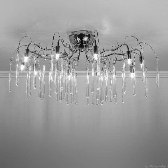 1005/10C хром люстра потолочная