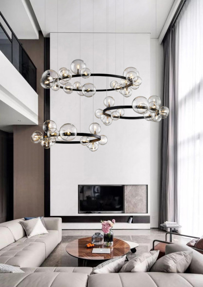 Люстра Delight Collection KM1294P-24 black/clear