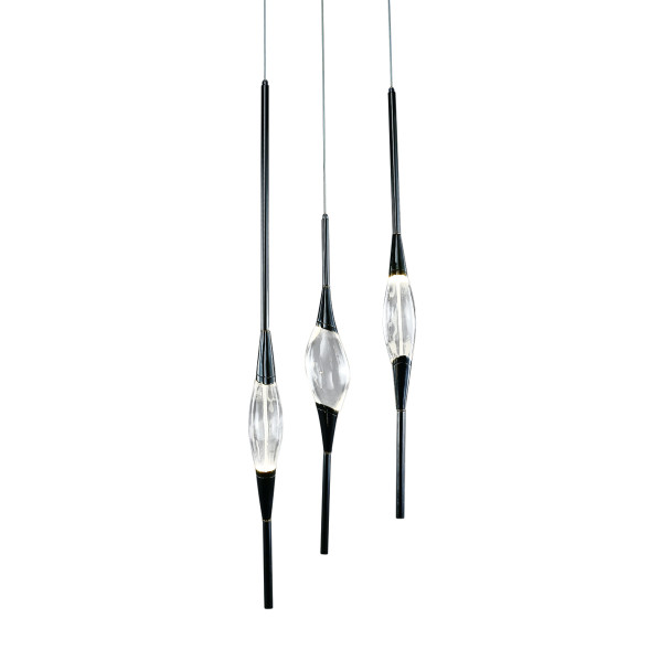 Подвесной светильник Delight Collection Pezzo 3 pearl black