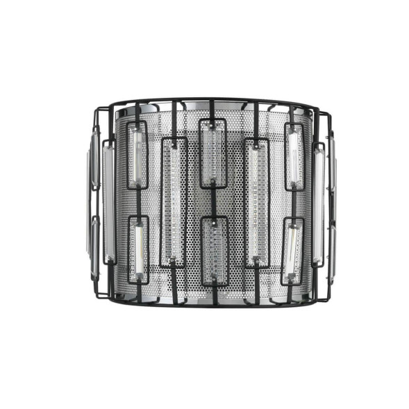 Бра В Стиле Модерн С Фигурным Металлическим Плафоном И Сеточкой Karola Wall