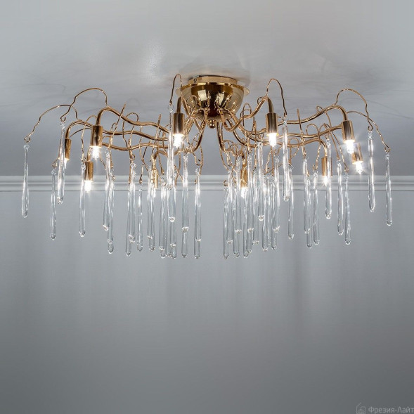1005/10C золото люстра потолочная