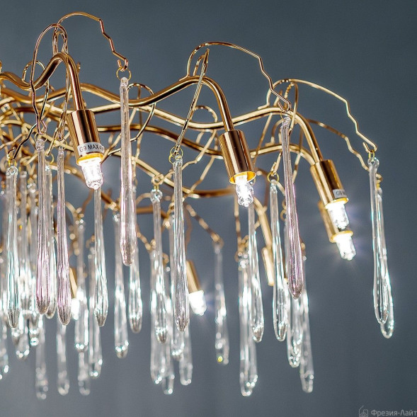 1005/10C золото люстра потолочная