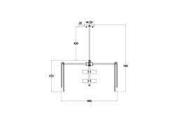 Люстра со стеклянными подвесками 20MD3449-6